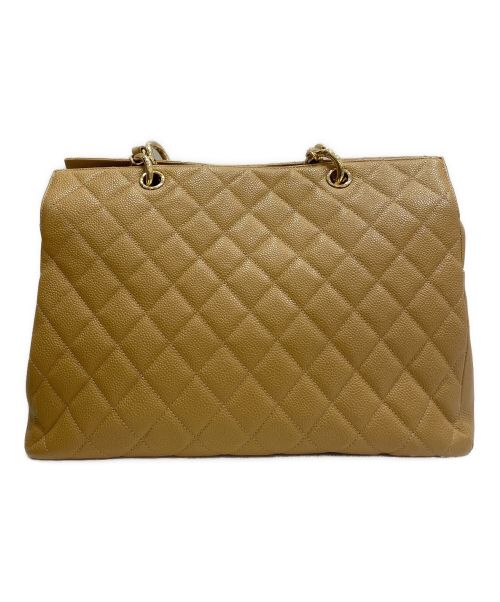 CHANEL（シャネル）CHANEL (シャネル) マトラッセチェーントートバッグ ベージュの古着・服飾アイテム