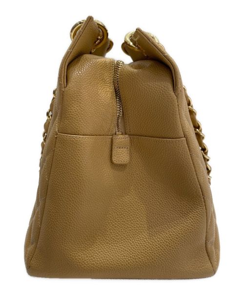 CHANEL（シャネル）CHANEL (シャネル) マトラッセチェーントートバッグ ベージュの古着・服飾アイテム