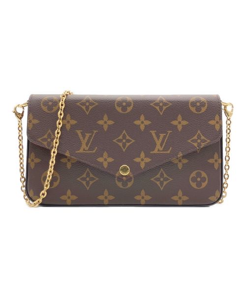 LOUIS VUITTON（ルイ ヴィトン）LOUIS VUITTON (ルイ ヴィトン) ポシェット・フェリシー/ショルダーポーチ ブラウンの古着・服飾アイテム