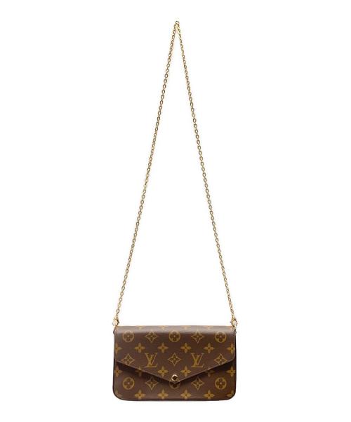 LOUIS VUITTON（ルイ ヴィトン）LOUIS VUITTON (ルイ ヴィトン) ポシェット・フェリシー/ショルダーポーチ ブラウンの古着・服飾アイテム