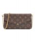 LOUIS VUITTON（ルイ ヴィトン）の古着「ポシェット・フェリシー/ショルダーポーチ」｜ブラウン