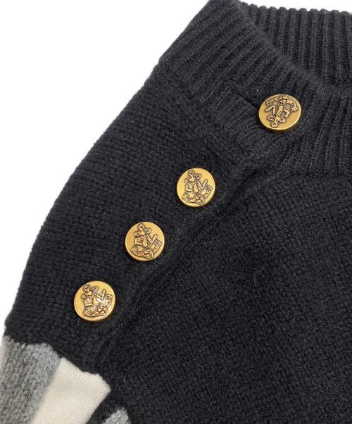 LOUIS VUITTON（ルイ ヴィトン）LOUIS VUITTON (ルイ ヴィトン) インタルシアシグネチャープルオーバー ブラック サイズ:XSの古着・服飾アイテム