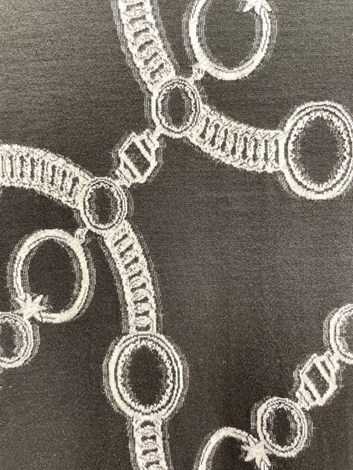 HERMES（エルメス）HERMES (エルメス) 総柄ワンピ-ス ブラック サイズ:40の古着・服飾アイテム