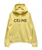 CELINEセリーヌ）の古着「ロゴプルオーバーパーカー」｜イエロー