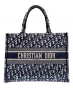 Christian Diorクリスチャン ディオール）の古着「BOOK TOTE MEDIUM/ブックトート ミディアム」｜ネイビー