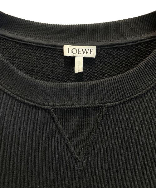 LOEWE（ロエベ）LOEWE (ロエベ) エンブロイダリー スウェットシャツ ブラック サイズ:Mの古着・服飾アイテム