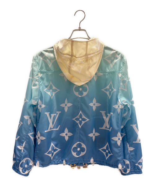 LOUIS VUITTON（ルイ ヴィトン）LOUIS VUITTON (ルイ ヴィトン) モノグラムナイロンフーデッドブルゾン ブルーラグーンモノグラム サイズ:34の古着・服飾アイテム