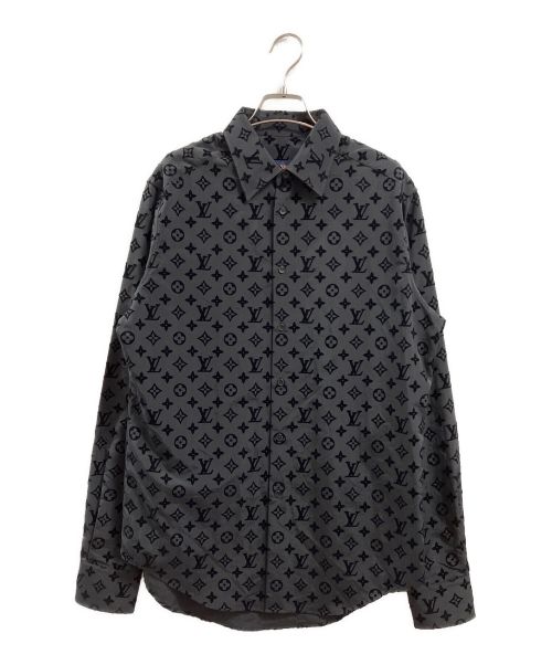 LOUIS VUITTON（ルイ ヴィトン）LOUIS VUITTON (ルイ ヴィトン) モノグラムシャツ ブラック サイズ:Sの古着・服飾アイテム