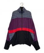 BALENCIAGAバレンシアガ）の古着「Poplin Check Retro Panel Wind Jacket」｜マルチカラー