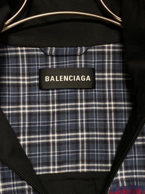 BALENCIAGA（バレンシアガ）BALENCIAGA (バレンシアガ) Poplin Check Retro Panel Wind Jacket マルチカラー サイズ:46の古着・服飾アイテム