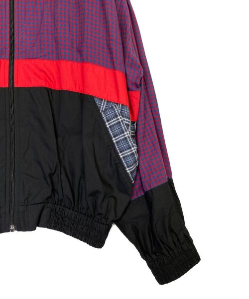 BALENCIAGA（バレンシアガ）BALENCIAGA (バレンシアガ) Poplin Check Retro Panel Wind Jacket マルチカラー サイズ:46の古着・服飾アイテム