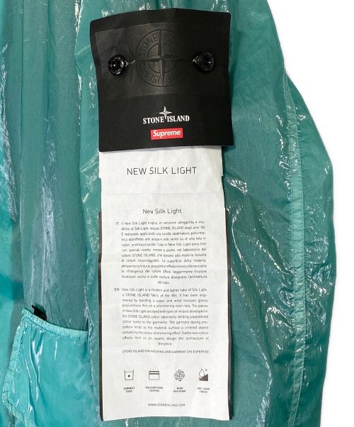 SUPREME（シュプリーム）SUPREME (シュプリーム) STONE ISLAND (ストーンアイランド) New Silk Light Jacket グリーン サイズ:XLの古着・服飾アイテム