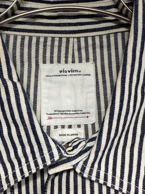 VISVIM（ビズビム）VISVIM (ビズビム) COVERALL HICKORY UNWASHED グレー×ホワイト サイズ:2の古着・服飾アイテム
