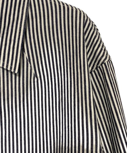 VISVIM（ビズビム）VISVIM (ビズビム) COVERALL HICKORY UNWASHED グレー×ホワイト サイズ:2の古着・服飾アイテム