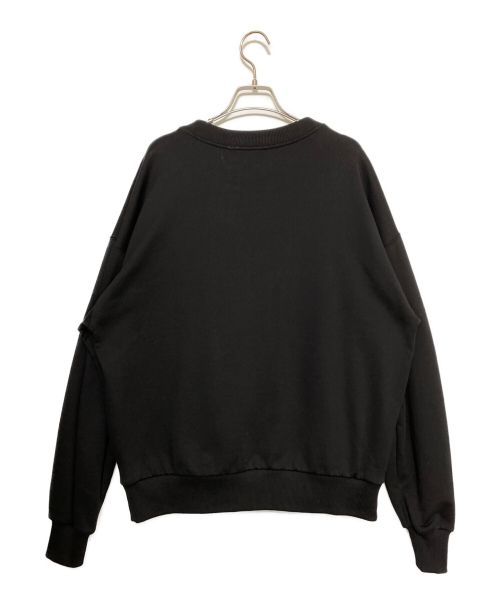 DOLCE & GABBANA（ドルチェ＆ガッバーナ）DOLCE & GABBANA (ドルチェ＆ガッバーナ) LOGO DETAILED CREWNECK SWEATSHIRT ブラック サイズ:Sの古着・服飾アイテム