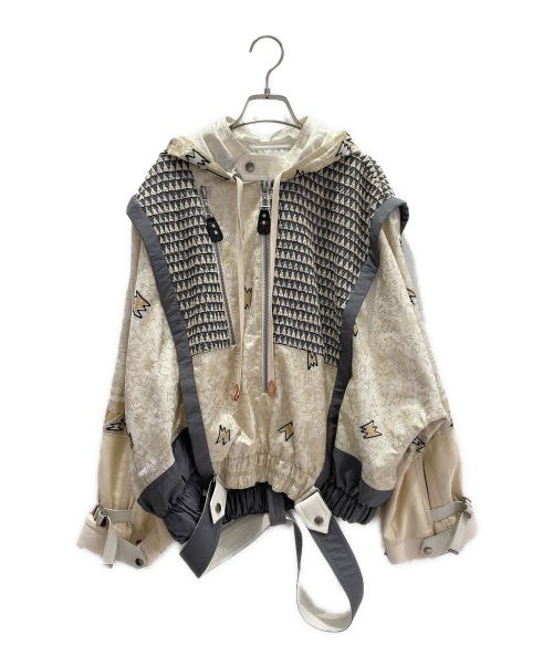 LOUIS VUITTON（ルイ ヴィトン）LOUIS VUITTON (ルイ ヴィトン) ライトニングルレックスジッププルオーバー ベージュ サイズ:38の古着・服飾アイテム