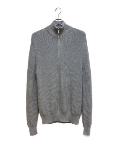 最終出品‼️未使用！Dior ハーフコート　グレーウール 中古・古着通販】Dior (ディオール) スリーブロゴハーフジップ