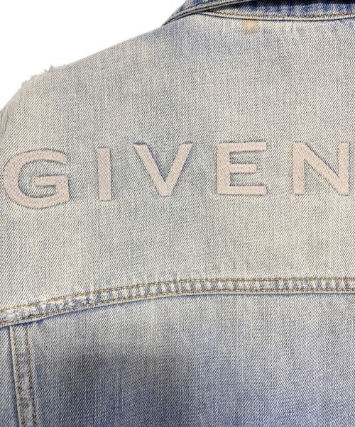 GIVENCHY（ジバンシィ）GIVENCHY (ジバンシィ) 異素材切替デニムジャケット インディゴ×ブラック サイズ:Mの古着・服飾アイテム
