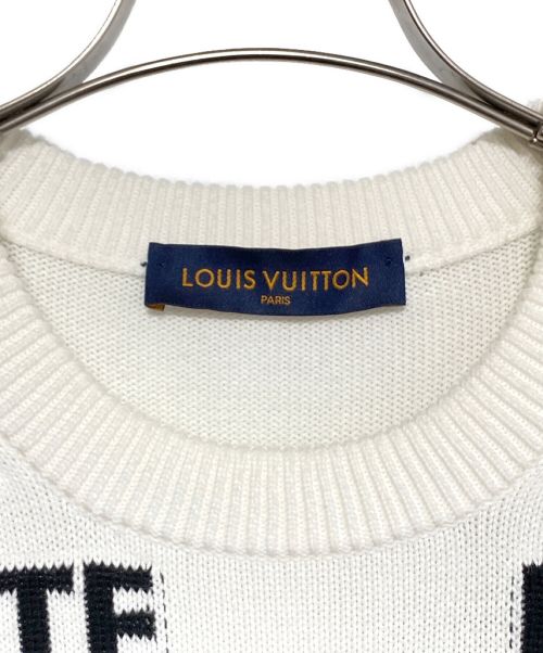 LOUIS VUITTON（ルイ ヴィトン）LOUIS VUITTON (ルイ ヴィトン) Letters Sweater ホワイト サイズ:Mの古着・服飾アイテム