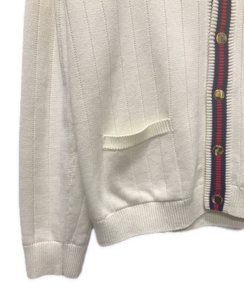 GUCCI（グッチ）GUCCI (グッチ) シェリーラインカーディガン ベージュ サイズ:Lの古着・服飾アイテム