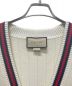 中古・古着 GUCCI (グッチ) シェリーラインカーディガン ベージュ サイズ:L：69800円