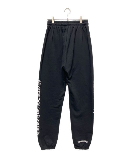CHROME HEARTS（クロムハーツ）CHROME HEARTS (クロムハーツ) ロゴプリントスウェットパンツ ブラック サイズ:Mの古着・服飾アイテム