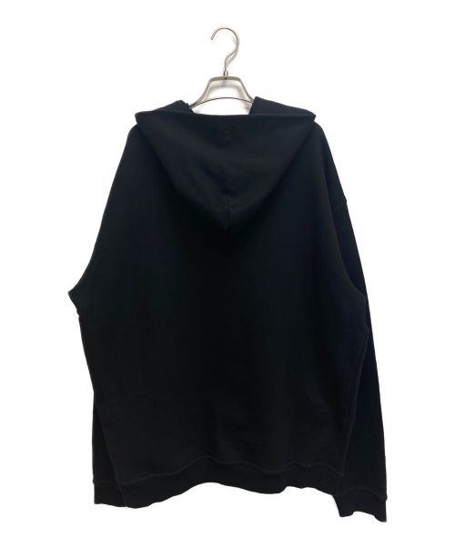 Maison Margiela（メゾンマルジェラ）Maison Margiela (メゾンマルジェラ) 22AWアップサイドダウンロゴプルオーバーパーカー ブラック サイズ:46の古着・服飾アイテム