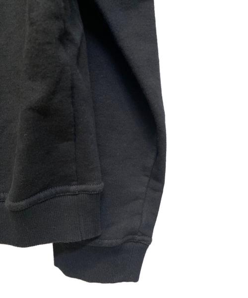Maison Margiela（メゾンマルジェラ）Maison Margiela (メゾンマルジェラ) 22AWアップサイドダウンロゴプルオーバーパーカー ブラック サイズ:46の古着・服飾アイテム