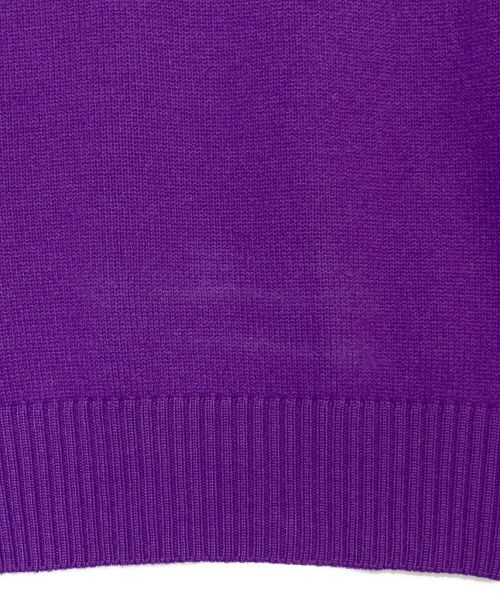 ami（アミ）ami (アミ)  AMI DE COEUR クルーネック セーター パープル サイズ:XSの古着・服飾アイテム