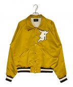 Fear Of Godフィア・オブ・ゴッド）の古着「SATAIN BASEBALL COACH JACKET」｜イエロー