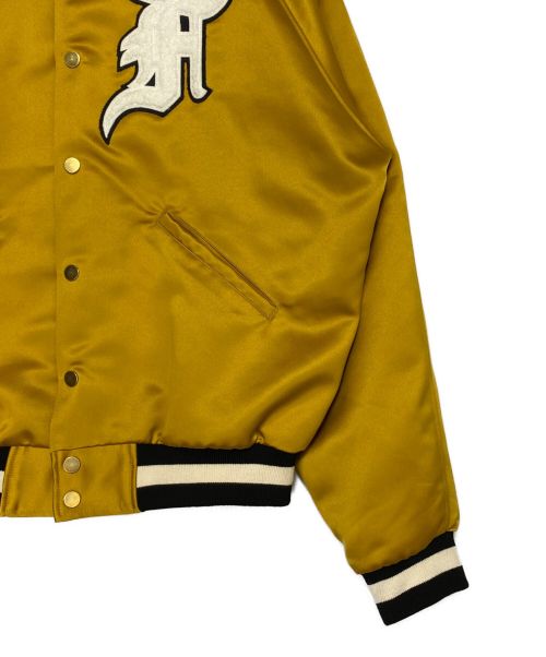 Fear Of God（フィア・オブ・ゴッド）Fear Of God (フィア・オブ・ゴッド) SATAIN BASEBALL COACH JACKET イエロー サイズ:Mの古着・服飾アイテム