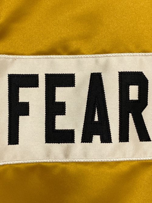 Fear Of God（フィア・オブ・ゴッド）Fear Of God (フィア・オブ・ゴッド) SATAIN BASEBALL COACH JACKET イエロー サイズ:Mの古着・服飾アイテム