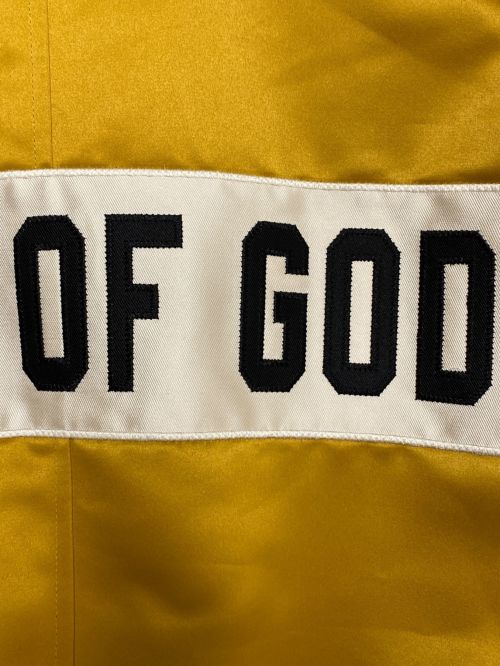 Fear Of God（フィア・オブ・ゴッド）Fear Of God (フィア・オブ・ゴッド) SATAIN BASEBALL COACH JACKET イエロー サイズ:Mの古着・服飾アイテム