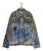 BALENCIAGAバレンシアガ）の古着「グラフィティデニムジャケット」｜インディゴ
