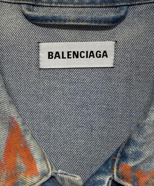 BALENCIAGA（バレンシアガ）BALENCIAGA (バレンシアガ) グラフィティデニムジャケット インディゴ サイズ:SIZE 40の古着・服飾アイテム