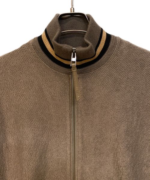 LOEWE（ロエベ）LOEWE (ロエベ)  Zip-up Ribbed Cotton Jacket ブラウン サイズ:Sの古着・服飾アイテム