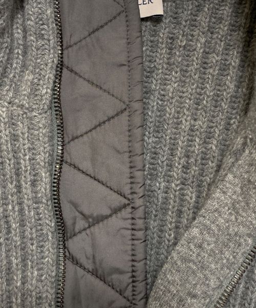 MONCLER（モンクレール）MONCLER (モンクレール) MAGLIONE TRICOT グレー サイズ:Ⅼの古着・服飾アイテム