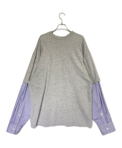 BALENCIAGA（バレンシアガ）BALENCIAGA (バレンシアガ) スライムプリントレイヤードシャツ グレー サイズ:XXSの古着・服飾アイテム