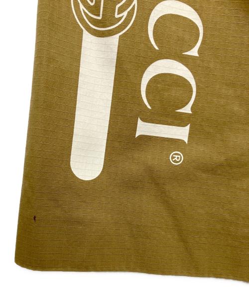 GUCCI（グッチ）GUCCI (グッチ) プリンテッドロゴレグショーツ ベージュ サイズ:46の古着・服飾アイテム
