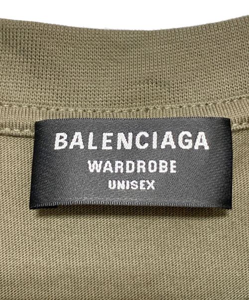 BALENCIAGA（バレンシアガ）BALENCIAGA (バレンシアガ) Large Fit T-shirt オリーブ サイズ:Sの古着・服飾アイテム