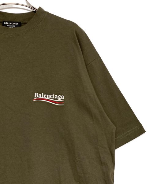 BALENCIAGA（バレンシアガ）BALENCIAGA (バレンシアガ) Large Fit T-shirt オリーブ サイズ:Sの古着・服飾アイテム