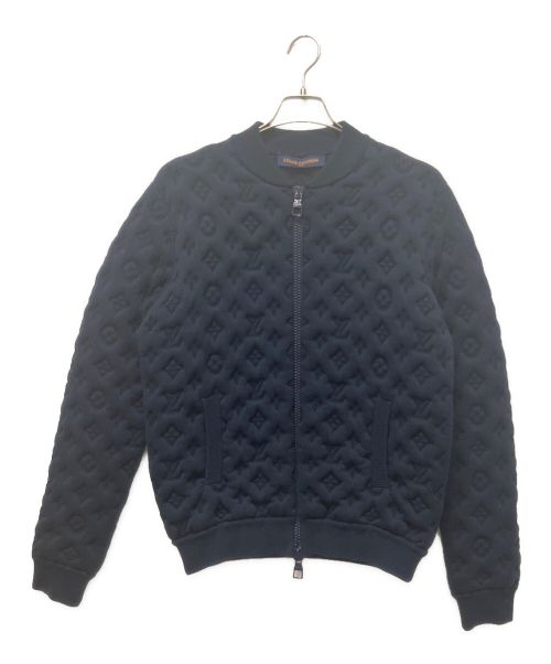LOUIS VUITTON（ルイ ヴィトン）LOUIS VUITTON (ルイ ヴィトン) エンボスボンバージャケット ネイビー サイズ:Sの古着・服飾アイテム