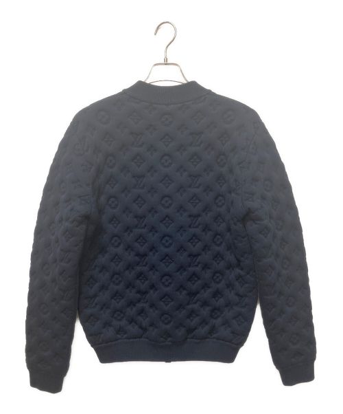 LOUIS VUITTON（ルイ ヴィトン）LOUIS VUITTON (ルイ ヴィトン) エンボスボンバージャケット ネイビー サイズ:Sの古着・服飾アイテム