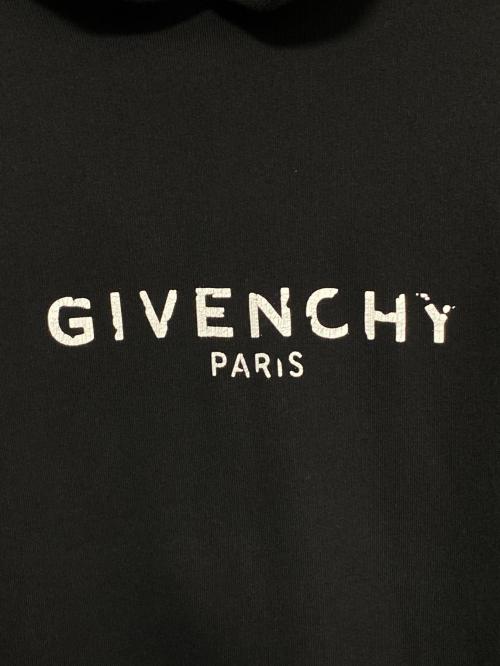 GIVENCHY（ジバンシィ）GIVENCHY (ジバンシィ) ロゴプリントプルオーバーパーカー ブラック サイズ:XSの古着・服飾アイテム
