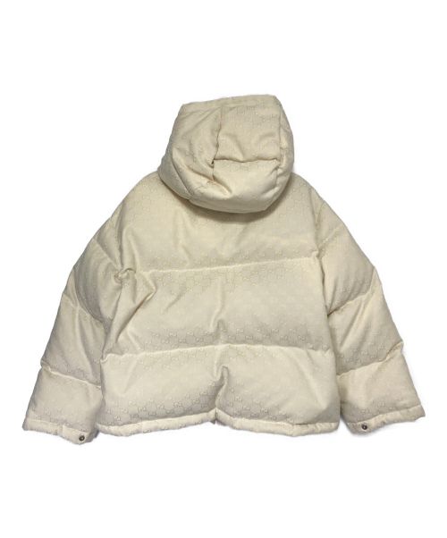 GUCCI（グッチ）GUCCI (グッチ) GGナイロンキャンバス パデッド ジャケット ホワイト サイズ:38の古着・服飾アイテム