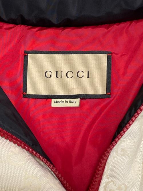 GUCCI（グッチ）GUCCI (グッチ) GGナイロンキャンバス パデッド ジャケット ホワイト サイズ:38の古着・服飾アイテム