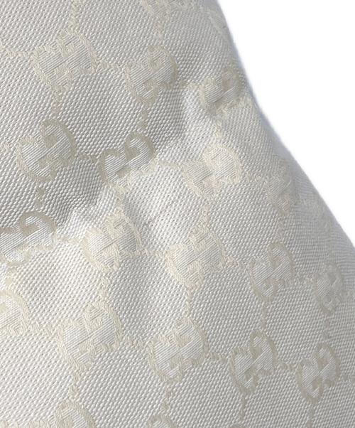 GUCCI（グッチ）GUCCI (グッチ) GGナイロンキャンバス パデッド ジャケット ホワイト サイズ:38の古着・服飾アイテム