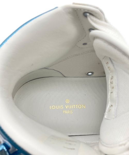 LOUIS VUITTON（ルイ ヴィトン）LOUIS VUITTON (ルイ ヴィトン) リヴォリライン モノグラム ハイカットスニーカー ホワイト×ブルー サイズ:6 1/2の古着・服飾アイテム