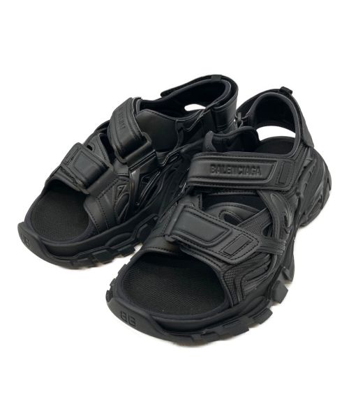 BALENCIAGA（バレンシアガ）BALENCIAGA (バレンシアガ)  Track フラットサンダル ブラック サイズ:26.5の古着・服飾アイテム