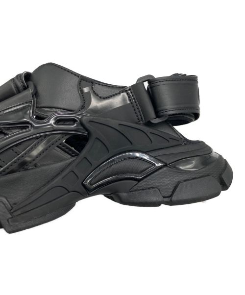 BALENCIAGA（バレンシアガ）BALENCIAGA (バレンシアガ)  Track フラットサンダル ブラック サイズ:26.5の古着・服飾アイテム